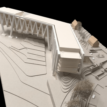 Architekturmodell weiß 3D-Druck