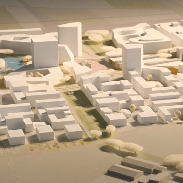 Städtebaumodell Architekturmodell 3D-Druck in Heidelberg PHV