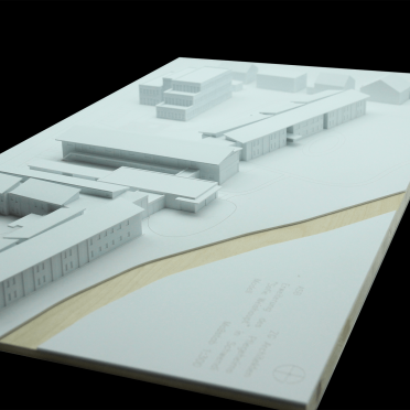 Architekturmodell eines Entwurfs in Ulm