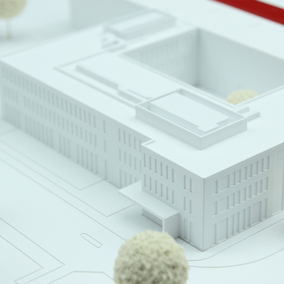 Architekturmodellbau eines Modells mit dem 3D Drucker