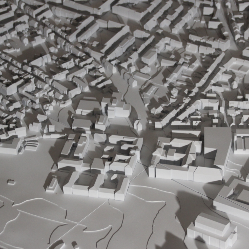 Aufnahme der Stadt Darmstadt als Umgebungsmodell für die TU Darmstadt.